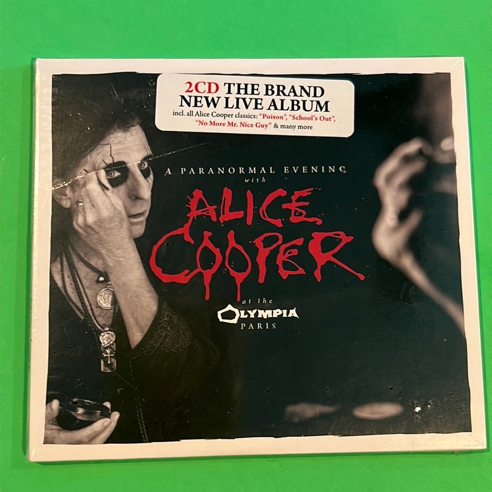 ALICE COOPER 2 CD A Paranormal Evening Live at Olympus Paris New Sealed